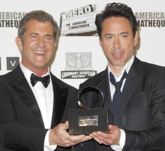 Mel Gibson et Robert Downey, Jr. à l'American Cinematheque
