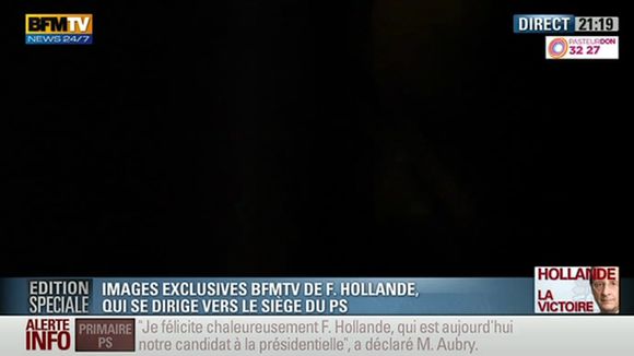 Zapping : Un écran noir en exclusivité sur BFM TV