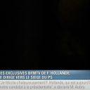 Un caméramen suit François Hollande.