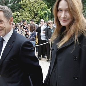 Nicolas Sarkozy et son épouse, Carla Bruni-Sarkozy.