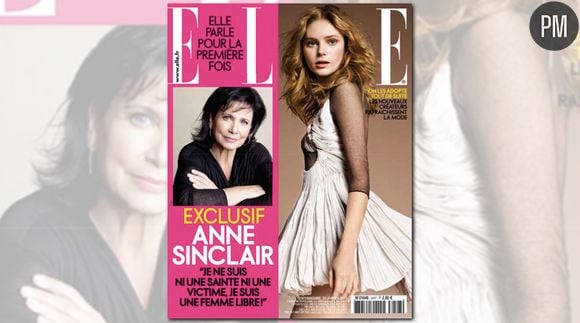 Anne Sinclair en couverture de Elle