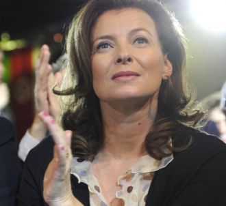 Valérie Trierweiler lors du meeting de François Hollande...