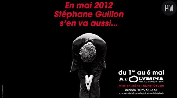 L'affiche pour le spectacle de Stéphane Guillon.