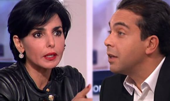 Rachida Dati face à Patrick Cohen dans "C a vous" sur France 5.