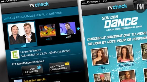 L'application, disponible sur l'iPhone.