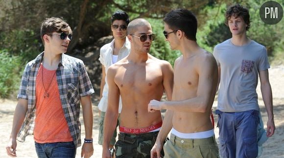 The Wanted sur le tournage du clip "Glad You Came"