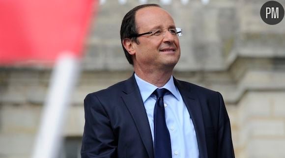 François Hollande lors de son meeting de Vincennes, le 15 avril 2012