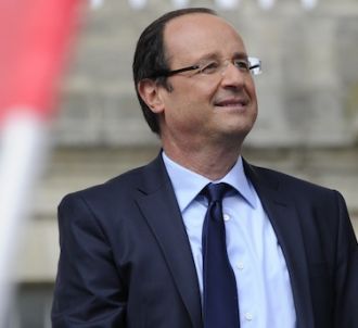 François Hollande lors de son meeting de Vincennes, le 15...