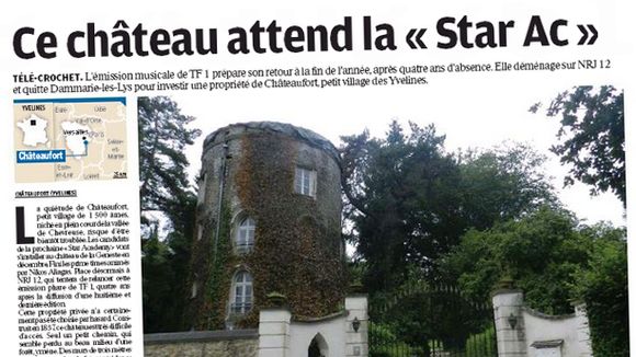 La "Star Academy" de NRJ 12 s'installe dans un château des Yvelines