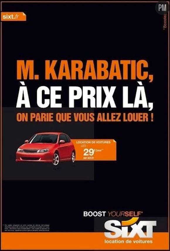 Sixt rebondit sur l'affaire Karabatic dans une publicité