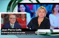 Coincé sur les routes, Jean-Pierre Coffe a assuré son duplex par téléphone.