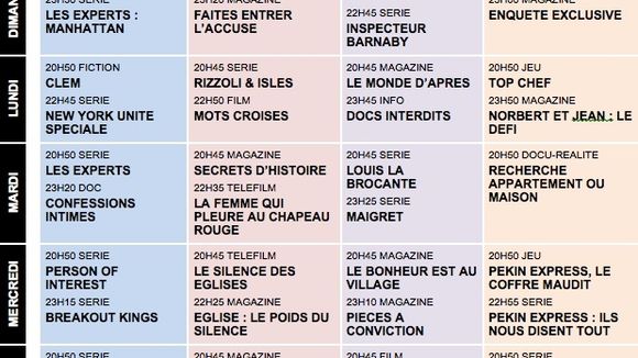 Tous les programmes de la télé du 6 au 12 avril 2013