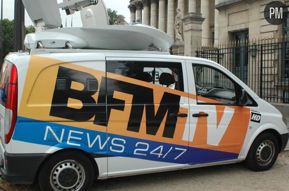 Un camion de tournage de BFMTV (illustration).