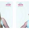 La version affichage de "Baby & me", la campagne d'Evian.