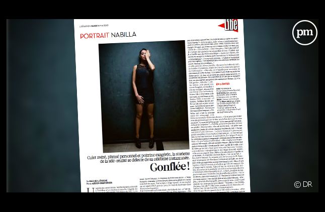 Nabilla dans Libération, le 14 mai 2013.