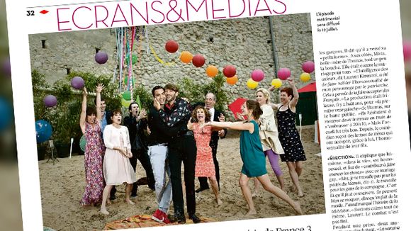 "Libération" a assisté au mariage gay de "Plus belle la vie"