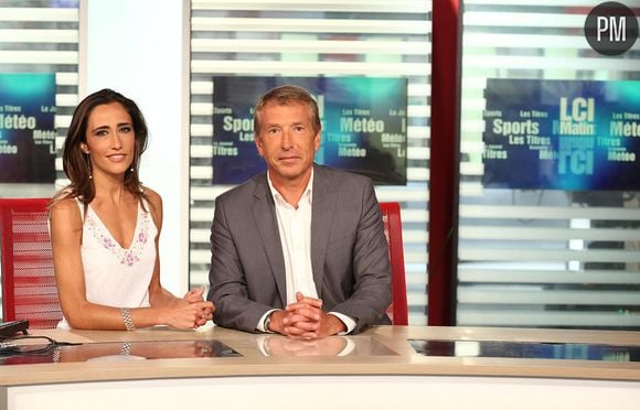 Philippe Ballard et Sylvia Amicone, animateurs de la matinale le week-end sur LCI.