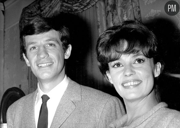 Jeanne Moreau en compagnie de Jean-Paul Belmondo