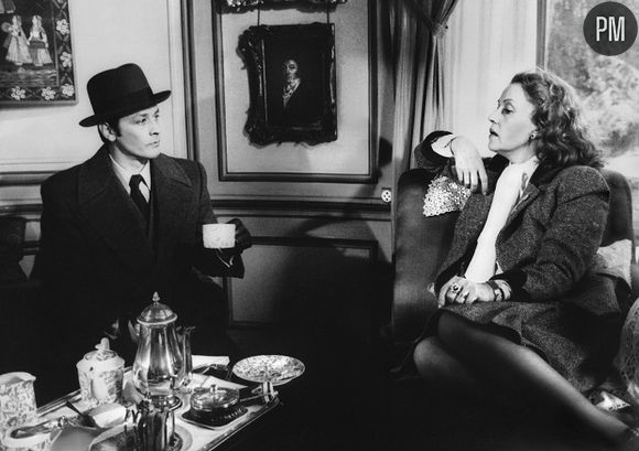 Alain Delon et Jeanne Moreau dans "Monsieur Klein" en 1976