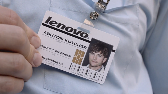 Pub : Ashton Kutcher en ingénieur produit pour la marque Lenovo