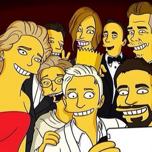 La selfie des Oscars, version Simpsons