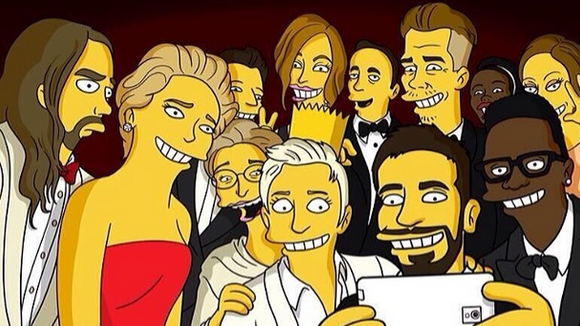 "Les Simpson" parodient le selfie d'Ellen DeGeneres aux Oscars