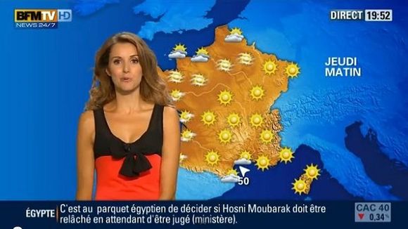 Municipales 2014 : la miss météo de BFMTV, Fanny Agostini, mise en retrait de l'antenne