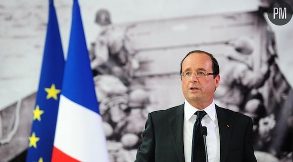 François Hollande lors du 68e anniversaire du Débarquement.