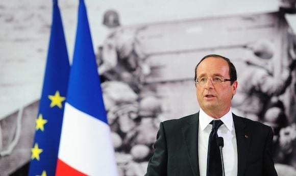 François Hollande lors du 68e anniversaire du Débarquement.