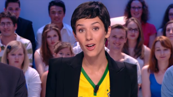 Coupe du monde 2014 : Doria Tillier imite Cristina Cordula à la météo du "Grand Journal"