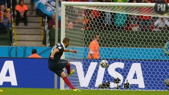 Karim Benzema lors du match France-Honduras hier soir