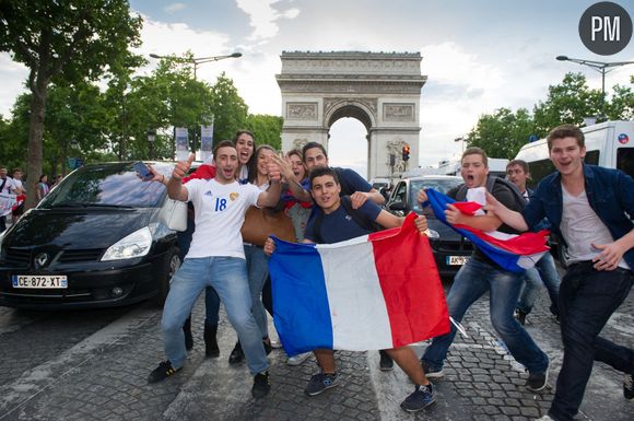 Les supporters des Bleus pendant France/Nigeria, le 30 juin 2014.