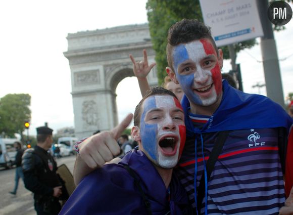 Les supporters des Bleus pendant France/Nigeria, le 30 juin 2014.