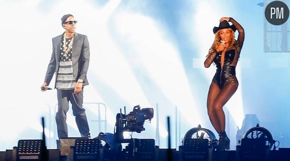 Beyonce et Jay Z dans le "On the run tour".