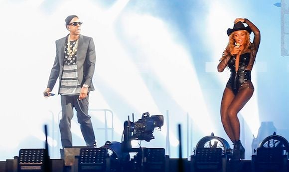 Beyonce et Jay Z dans le "On the run tour".