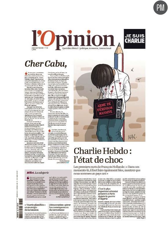 Une de "L'Opinion"