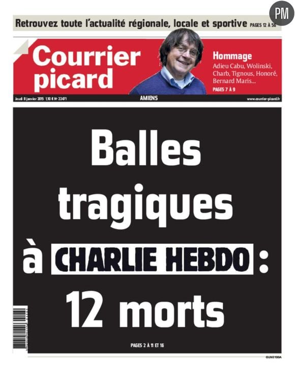 Une du "Courrier Picard"