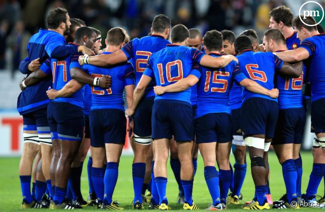 L'équipe de France de rugby lors de la Coupe du monde 2015.