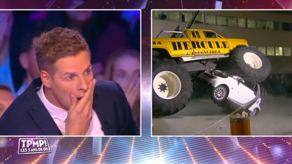 "TPMP" : La voiture de Matthieu Delormeau écrasée par un monster truck !