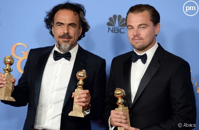 <span>Alejandro G. Inarritu et Leonardo DiCaprio reçoivent trois Golden Globes pour "The Revenant"</span>