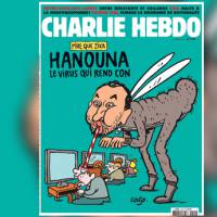 "Hanouna, le virus qui rend con" à la Une de "Charlie Hebdo"