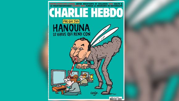 "Hanouna, le virus qui rend con" à la Une de "Charlie Hebdo"