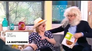 Maya Lauqué gifle à son tour Thomas Isle dans "La Quotidienne"