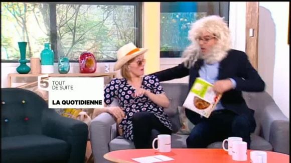 Thomas Isle et Maya Lauqué dans "La Quotidienne" sur France 5.