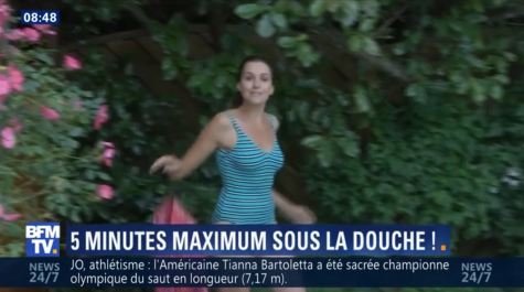 BFMTV : Fanny Agostini, Ruth Elkrief et Dominique Rizet sous la douche pour une bonne cause