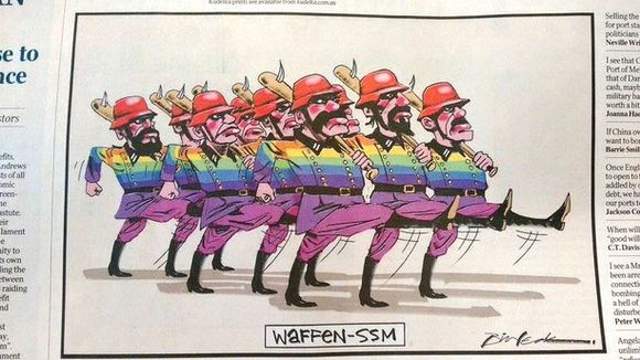 Les partisans du mariage gay comparés aux nazis par un journal australien