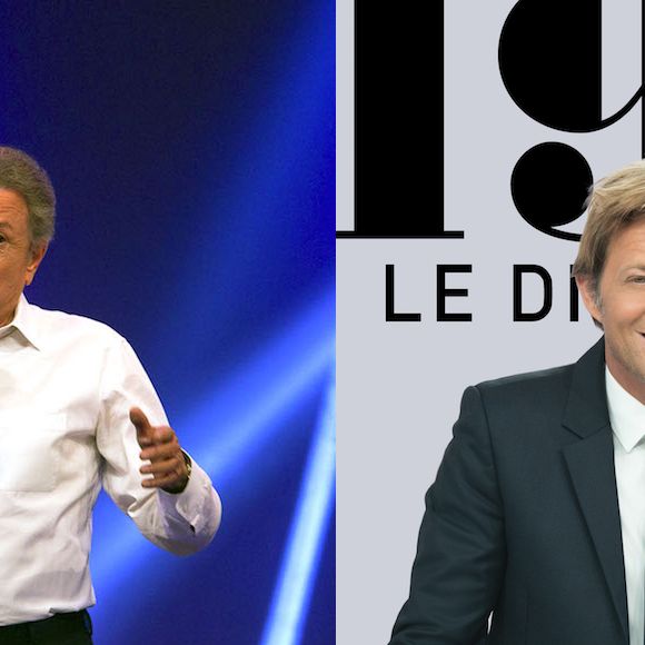 Michel Drucker et Laurent Delahousse