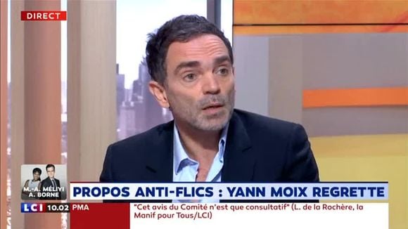 Yann Moix s'explique sur LCI.