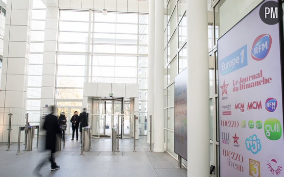 Hall d'accueil du nouvel immeuble d'Europe 1