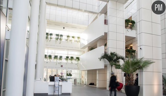 Hall d'accueil du nouvel immeuble d'Europe 1